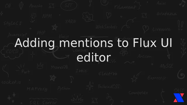 Adding mentions to Flux UI editor