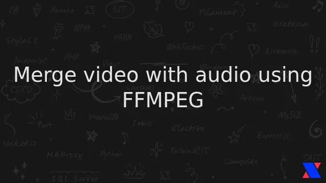 Merge video with audio using FFMPEG